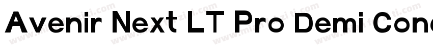 Avenir Next LT Pro Demi Condensed字体转换